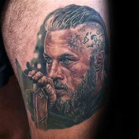 60 Cool Ragnar Lothbrok Tattoo Designs for Men [2024 Guide] | Viking ...