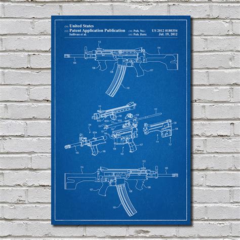 AR-15 (Blueprint) - Firearm Patent Prints - Touch of Modern