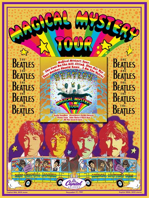 Beatles Magical Mystery Tour Poster john Lennon, Paul Mccartney, Ringo Starr, George Harrison - Etsy