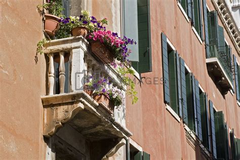 Typical Italian balcony in Venice by stockbymh Vectors & Illustrations Free download - Yayimages