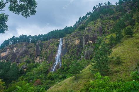 Premium Photo | Bambarakanda waterfall Sri Lanka, Which is the tallest waterfall in Sri Lanka