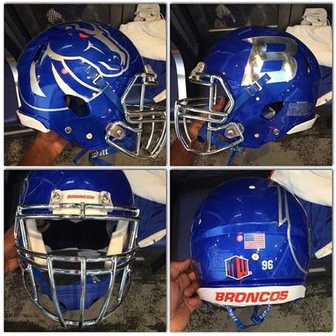 Boise State chrome football helmets - Mountain West Connection