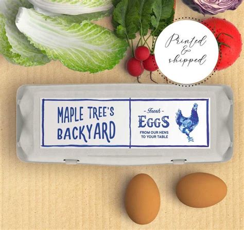 Egg Carton Label Template Free