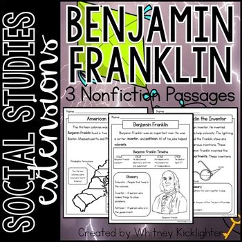 Benjamin Franklin Nonfiction Passages (Text Features Identification)