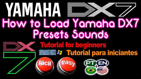 How to Load Yamaha DX7 Presets Sounds - Easy and Quick Method - Tutorial EN / PT - Sysex - YouTube