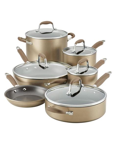 Anolon Advanced Home Hard-Anodized Nonstick 11-Pc. Cookware Set & Reviews - Cookware Sets - Macy's