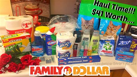 Family Dollar Haul... $41 Worth Of Goodies / Mainly Household Products! - YouTube