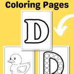 Letter D Coloring Pages: Free Alphabet Printable - Good Mom Living