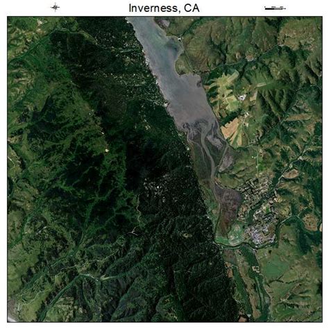 Aerial Photography Map of Inverness, CA California