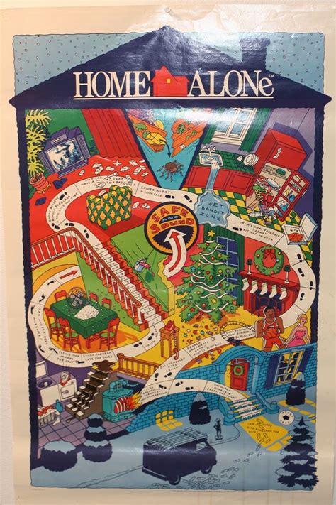 Home Alone Battle Plan Map poster | Home alone, Best christmas movies, Home alone movie