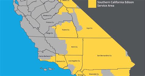 Southern California Edison Territory Map | Printable Map