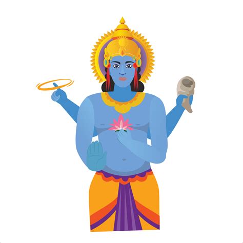 God Vishnu Vector Art, Icons, and Graphics for Free Download