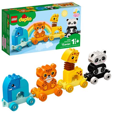 Buy LEGO DUPLO My First Animal Train 10955 Building Toy Set for Kids ...