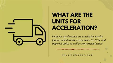 What are the units for acceleration? - PhysicsGoEasy