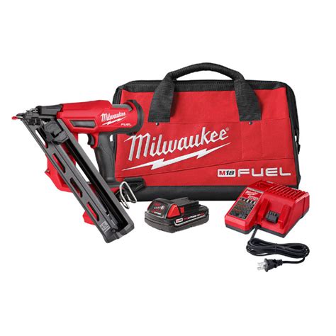 Milwaukee 2839-21CT M18 FUEL DA Style 15 Ga. Angled Finish Nailer Kit