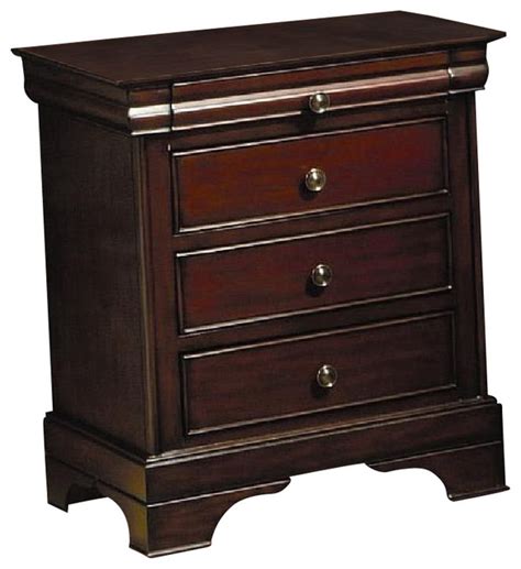 Coaster Home Versailles Night Stand, Mahogany - Traditional ...