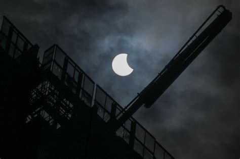 Hybrid solar eclipse 2023: Photos from partial eclipse in April