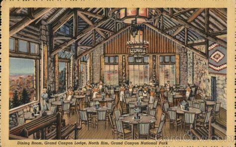 Dining Room, Grand Canyon Lodge Grand Canyon National Park, AZ Postcard