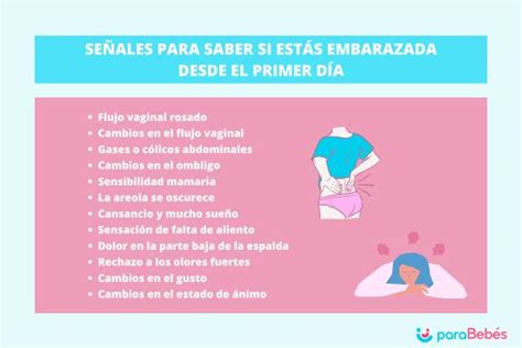 12 Señales para saber si estás embarazada desde el primer día