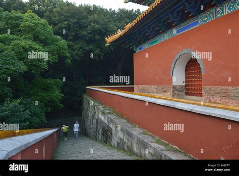 Xiaoling Tomb of Zhu Yuanzhang, Ming dynasty's first emperor. Nanjing ...