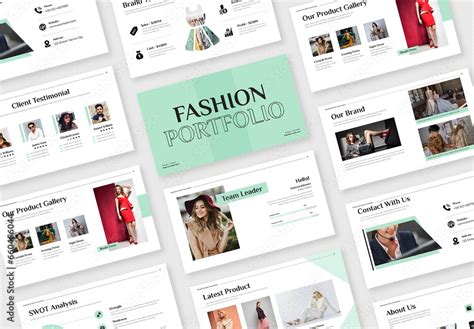 Fashion Portfolio Presentation Template Stock Template | Adobe Stock