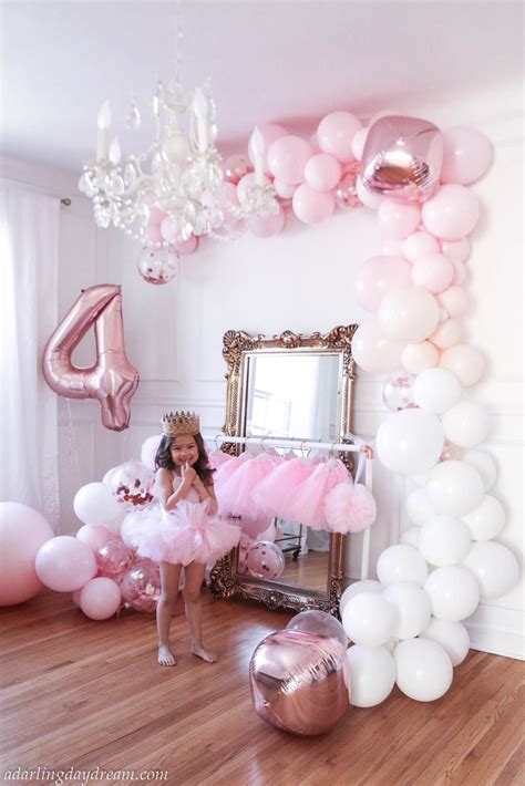 Ballerina birthday party and DIY ballet bar. | Bella's Ballerina and unicorn 4th birthd ...