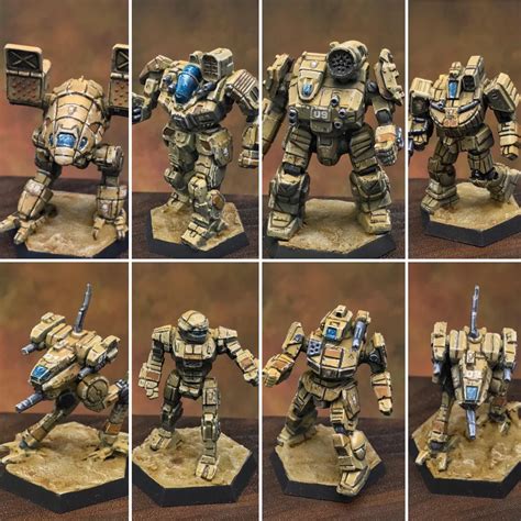 Painted up my first ever batch of Battletech minis. C&C welcome : battletech | Miniature ...