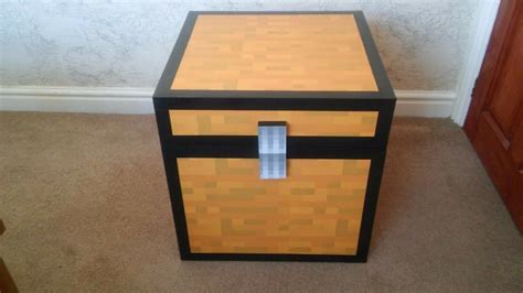 Mine craft Style Large Chest Ideal Kids Childrens Toy Box Storage 50x50x50cm | eBay