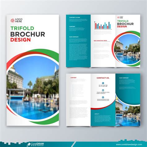 Downloading Trifold Business Brochure Template Free Design | CorelDraw ...