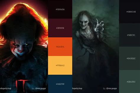 8 Horror Color Palettes | Horror Movie Color Palettes - Webgyaani