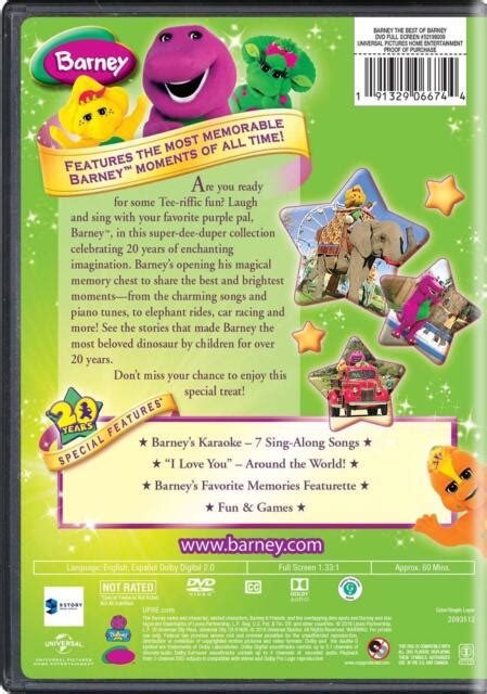 Barney Purple Dinosaur Children's TV Series Best of Collection + SONGS ...