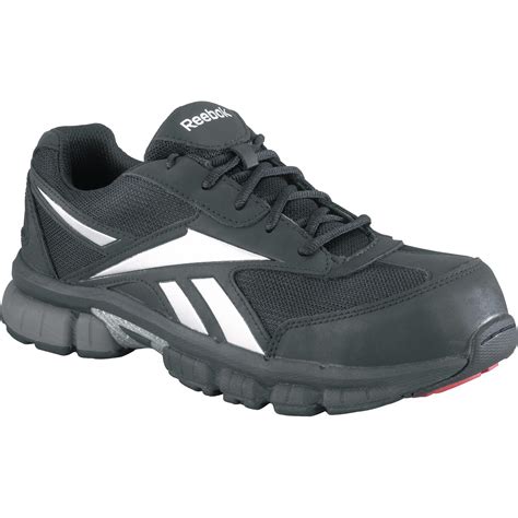 Men's Composite Toe Black Work Athletic Shoe: Reebok Ketia