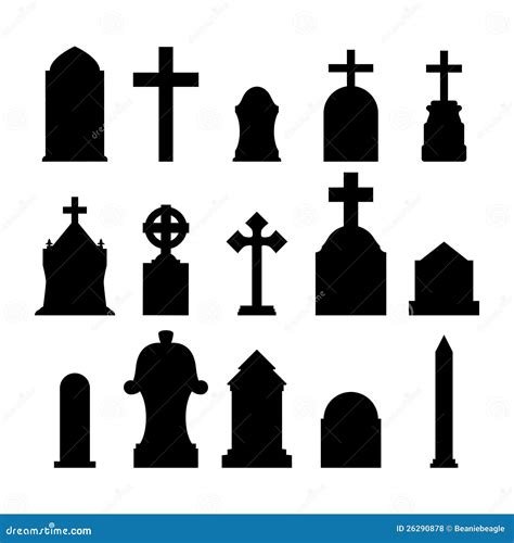 Gravestones stock illustration. Illustration of design - 26290878