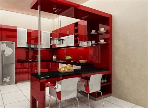 Small Kitchen Interior Design with Mini bar TableHome design blog | Home design blog ...
