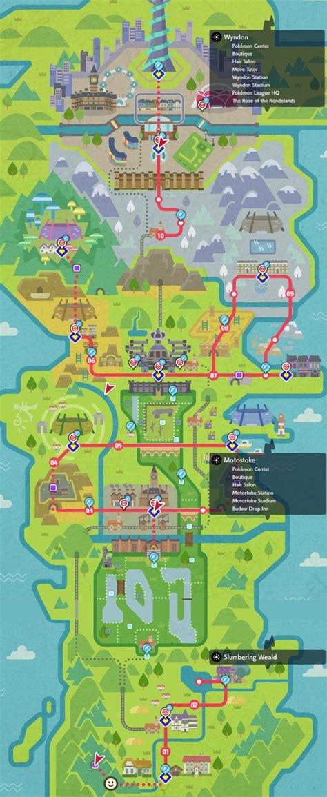 Full Pokemon World Map All Regions