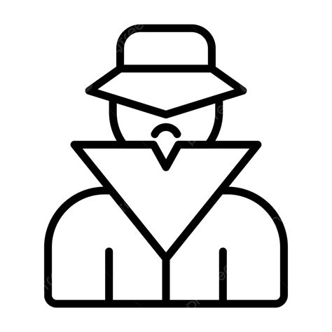 Detective Line Icon Vector, Detective Icon, Detective, Glass PNG and ...