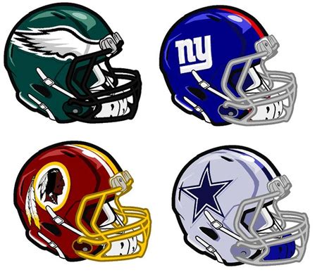 NFC East by CoachFieldsOfNOLA | Nfc east, Nfc, Football helmets