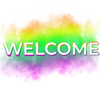 Abstract Rainbow Colored Welcome Vector Banner, Abstract, Welcome, Banner PNG Transparent ...