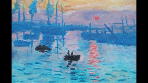 Paint Impression Sunrise Step by Step in the Style of Monet in Oils ...