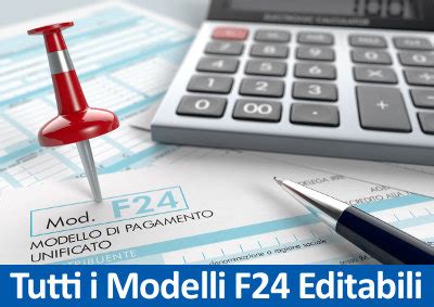 Tutti i Modelli F24 Editabile in PDF da Stampare