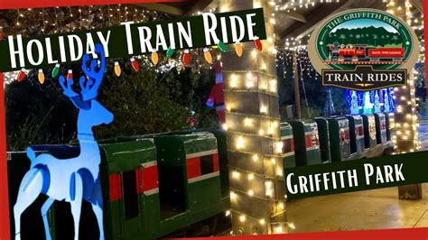 Griffith Park Railroad | Holiday Lights Train Ride | Affordable Holiday Attraction - YouTube