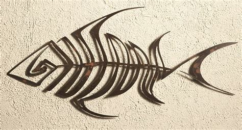 Bone Fish Wall Art Outdoor Decor by Elizabeth Keith | Metal fish wall art, Metal tree wall art ...