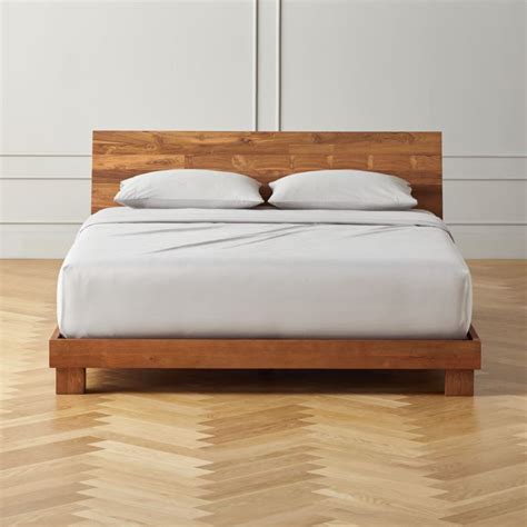 Dondra Teak Wood Bed | CB2 Canada