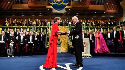 Women in Rare Company Accept Nobel Prizes in Physics and Chemistry - The New York Times