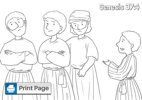 Joseph and His Brothers Coloring Pages for Kids – ConnectUS