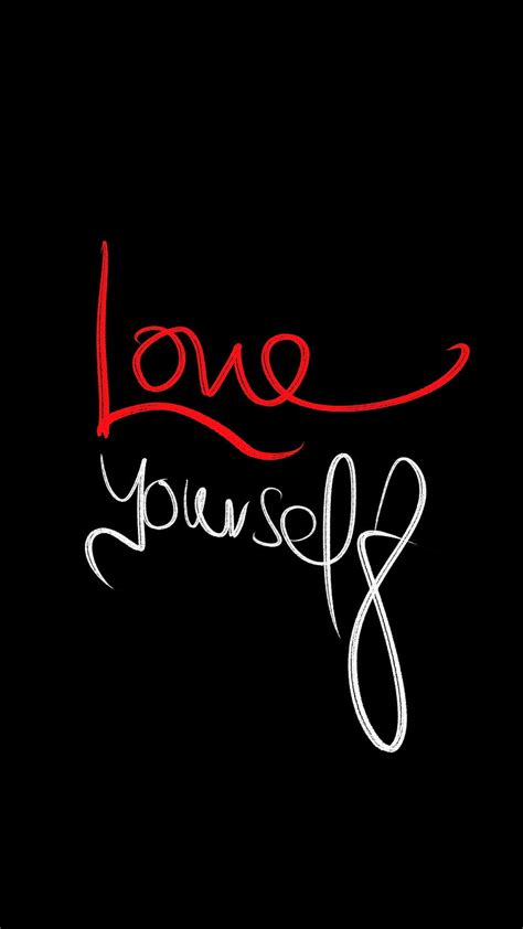 112+ Wallpaper Love Yourself Hitam Images & Pictures - MyWeb