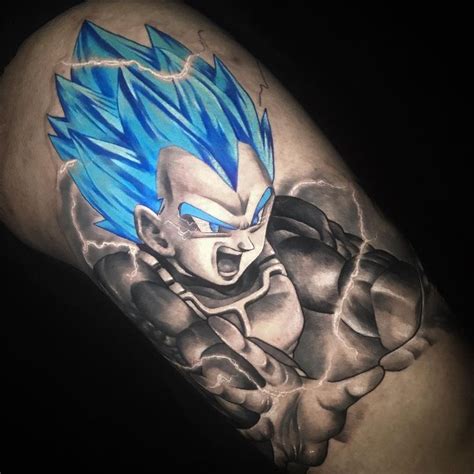 Vegeta tattoo by Chris Showstoppr | Dragon ball super art, Dragon ball ...