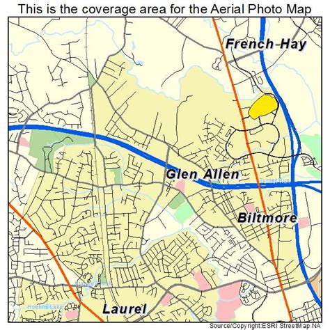 Aerial Photography Map of Glen Allen, VA Virginia