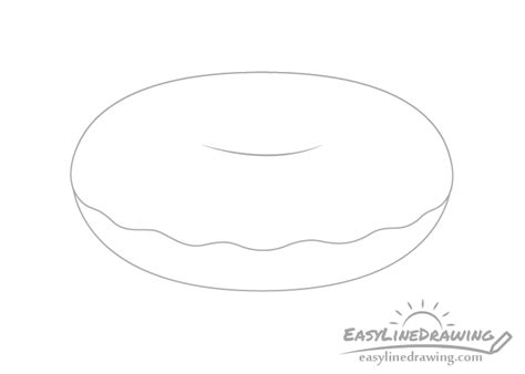 How to Draw a Doughnut Step by Step - EasyLineDrawing