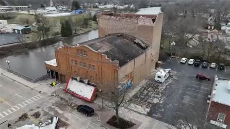 Tornadoes in Illinois: JB Pritzker visits site of roof collapse of Belvidere Apollo Theater ...